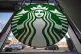A Starbucks sign in a coffee shop in Pittsburgh, November 13