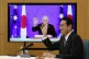 Japan's Prime Minister Fumio Kishida (right) and Australia's