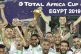 CHAMPIONS: Algeria’s captain Riyad Mahrez (centre) holds u