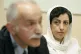 Iranian Narges Mohammadi (right) from the centre for Human R
