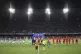 Teams line up ahead of the Serie A soccer match between Napo