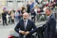Armenia's Prime Minister Nikol Pasjinian (left) arrives for 