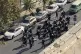In this frame grab Iranian police arrive to disperse a prote