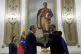 Venezuela's President Nicolas Maduro (right) meets with Russ
