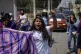 Roxana Ruiz shouts slogans during a march in memory of Diana