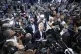 AfD's Alice Weidel (centre) answers journalists' questions a