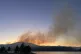 Smoke from a wildfire in the Columbia River Gorge in Washing