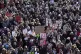 People across Iceland gather during the women's strike in Re