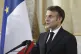 French President Emmanuel Macron speaks during the official 