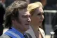 Argentina's newly sworn-in President Javier Milei (left) and