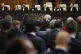 Presiding judge Nawaf Salam, third from right, opens the hea