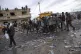 Palestinians loot a humanitarian aid truck as it crossed int