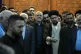 Iran's President-elect Masoud Pezeshkian, center, arrives to