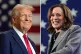 Republican US presidential candiate Donald Trump (left) and 