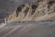 Indian army vehicles move in a convoy in the cold desert reg