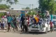 Chadians participate in an Anti-French protest in N'djamena,