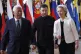 From left, European Council President Antonio Costa, Ukraine