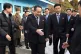 The head of North Korean delegation Ri Son Gwon (centre) is 