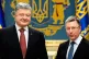Ukrainian President Petro Poroshenko (left) and US special r