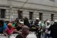 Members of the Black First Land First sitting in the back of