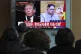 People in South Korea watch a broadcast about Trump and Kim 