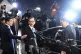 Ex-South Korean president Lee Myeong Bak (centre) leaves the