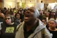 Protesters gather outside the entrance to the Sacramento Cit