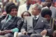 Winnie Mandela (left) with her husband Nelson Mandela (right