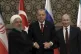 Iran's President Hassan Rouhani (left) Russia's President Vl