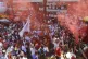 Supporters of Brazil's former President Luiz Inacio Lula da 