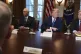 Defence Secretary James Mattis sits in front of Vice Preside