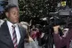 San Francisco 49ers linebacker Reuben Foster (left) leaves t