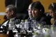Bolivia's President Evo Morales (second right) attends the p