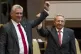 Cuba's new president Miguel Diaz-Canel (left) and former pre