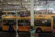 Workers assemble electric buses at a factory in Liaocheng ci