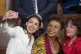 Alexandria Ocasio-Cortez (left) takes a selfie with fellow D