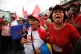 Supporters of Venezuelan President Nicolas Maduro march in C