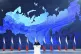 Russian President Vladimir Putin delivers a state-of-the-nat
