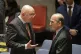 Russian ambassador to the United Nations Vasily Nebenzya (le