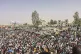 Sudanese anti-government protesters in Khartoum today