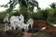 Ebola victim is put to rest at the Muslim cemetery in Beni, 
