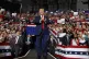 President Donald Trump arrives to speak at a campaign rally 