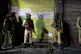 Indian soldiers stand guard in the night in Srinagar, India,