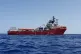 The Ocean Viking rescue ship run by NGOs SOS Mediterranee an