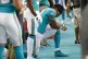 Miami Dolphins wide receiver Kenny Stills kneels during the 