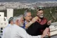 Israeli Prime Minister Benjamin Netanyahu (centre) meets wit