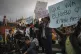 Anti-government demonstrators protest at Bolivar square in B