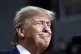 President Donald Trump smiles while speaking at a campaign r