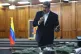 President Nicolas Maduro speaking over military equipment th