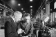 INDISPENSABLE: Shop steward Richard Sainsbury (centre) confe